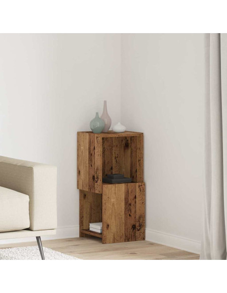 Mobile angolare Legno vecchio 30,5x30x65cm Legno multistrato