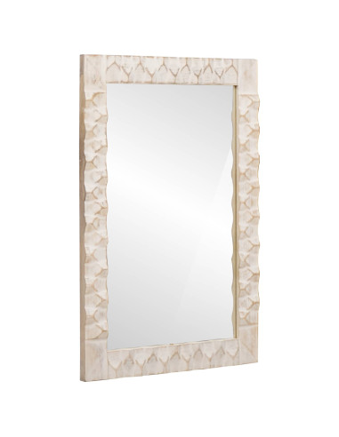 Specchio da bagno Finitura Bianco Lavato 50 x 70 x 2,5 cm