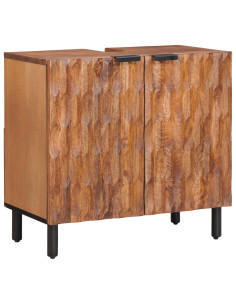 Armadio per Lavabo da Bagno con porta Marrone 62 x 33 x 58 cm