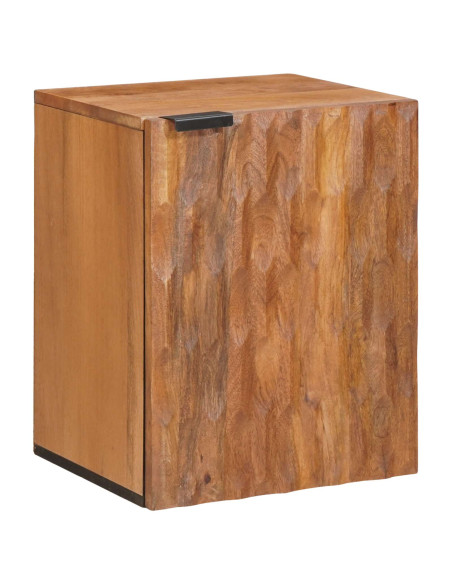 Mobile Appeso da Bagno con lo scaffale Marrone 38 x 33 x 48 cm