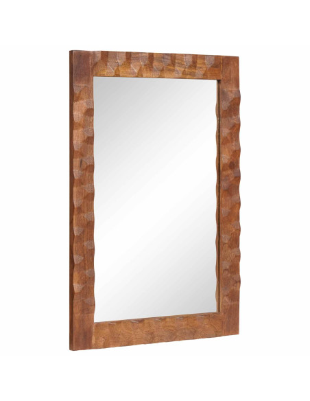 Specchio da bagno Finitura Marrone Acacia 50 x 70 x 2,5 cm