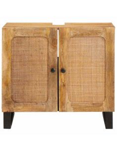 Armadio per Lavabo da Bagno con porta Marrone 62 x 33 x 58 cm