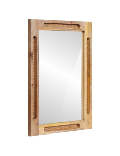 Specchio da bagno con specchio Marrone 50 x 2,5 x 70 cm