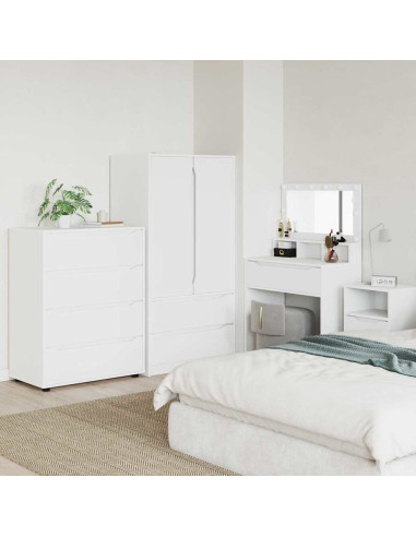 Armadi di Stoccaggio 2 pcs Bianco 80 x 48 x 105 cm