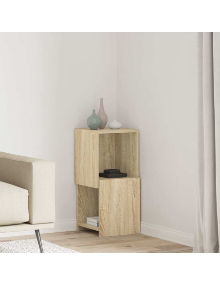 Mobile angolare Rovere Sonoma 30,5x30x65cm Legno multistrato