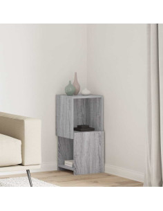 Mobile angolare Grigio Sonoma 30,5x30x65cm Legno multistrato
