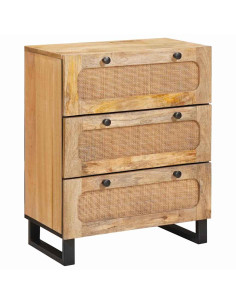 Credenza Marrone 60 x 33 x 75 cm Legno di mango massello