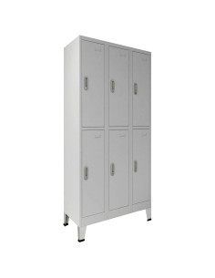Armadio con Locker Grigio 45 x 90 x 180 cm