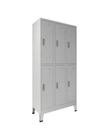 Armadio con Locker Grigio 45 x 90 x 180 cm