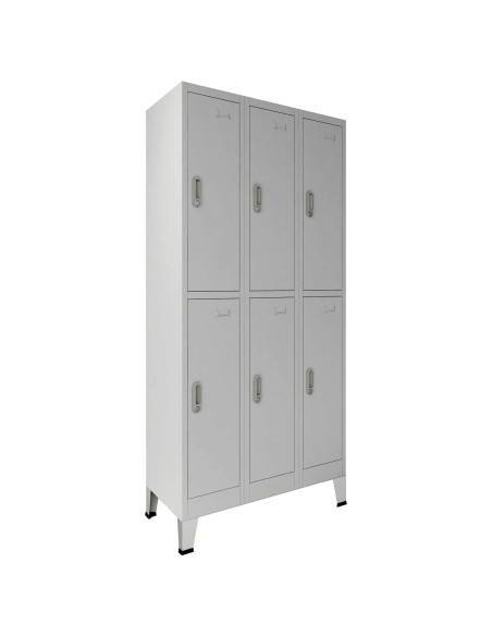 Armadio con Locker Grigio 45 x 90 x 180 cm