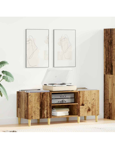 Mobile porta vinili Legno vecchio 121 x 38 x 48 cm