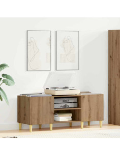 Mobile porta vinili Rovere artigianale 121 x 38 x 48 cm
