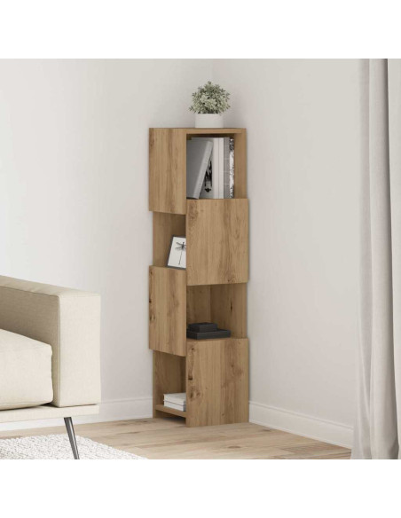 Mobile angolare Rovere artigianale 25,5x25x102cm