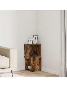 Mobile angolare Rovere fumé 25,5x25x55cm Legno multistrato