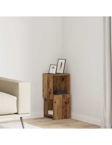 Mobile angolare Legno vecchio 25,5x25x55cm Legno multistrato