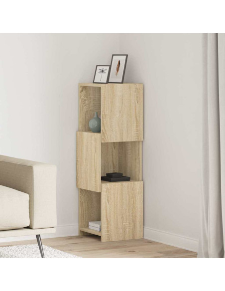 Mobile angolare Rovere Sonoma 30,5x30x95cm Legno multistrato