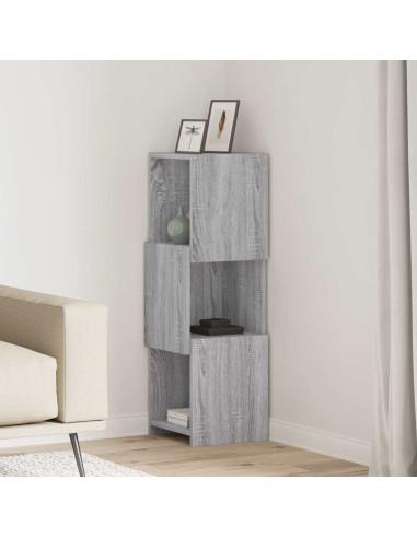 Mobile angolare Grigio Sonoma 30,5x30x95cm Legno multistrato