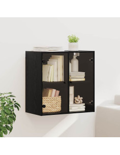 Armadietto a muro Rovere Nero 68 x 37 x 68,5 cm