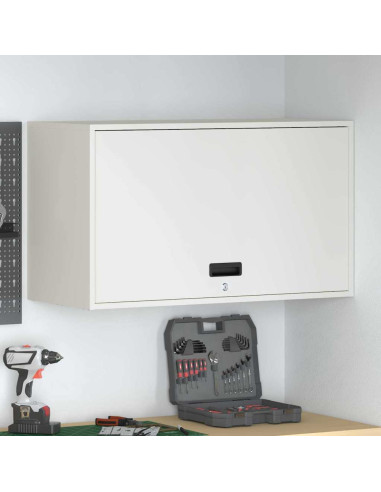 Armadio a muro per garage Bianco 90 x 40 x 53 cm