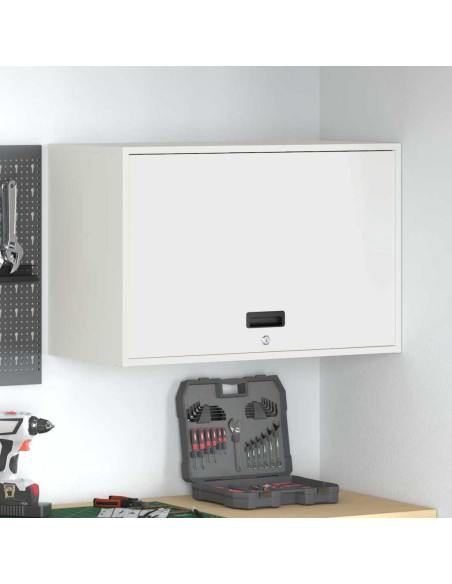 Armadio a muro per garage Bianco 80 x 40 x 53 cm