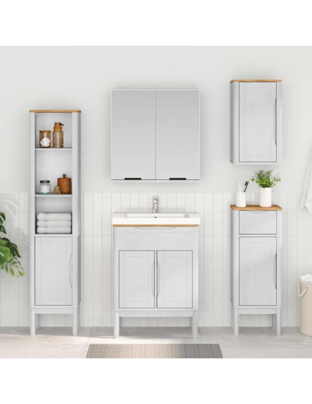 Mobile da Bagno con cassetto FLORO Bianco 35 x 30 x 90 cm