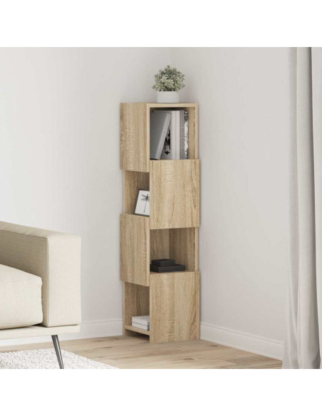 Mobile angolare Rovere Sonoma 25,5x25x102cm Legno multistrato