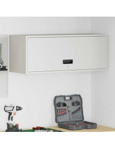 Armadio a muro per garage Bianco 90 x 33 x 35 cm