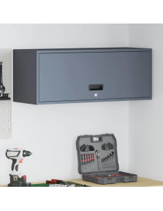 Armadio a muro per garage Antracite 90 x 33 x 35 cm