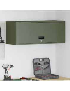 Armadio a muro per garage Oliver verde 90 x 33 x 35 cm