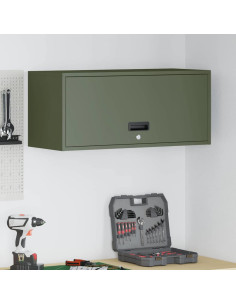 Armadio a muro per garage Oliver verde 80 x 33 x 35 cm