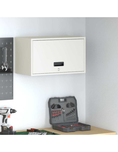 Armadio a muro per garage Bianco 60 x 33 x 35 cm