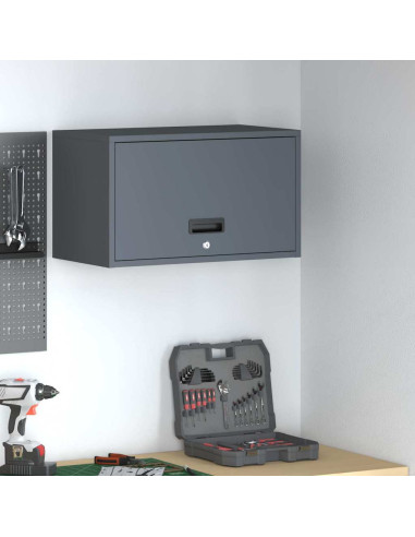 Armadio a muro per garage Antracite 60 x 33 x 35 cm