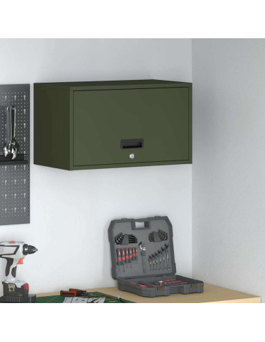 Armadio a muro per garage Oliver verde 60 x 33 x 35 cm