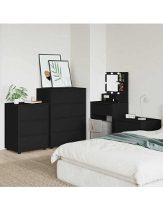 Armadio Nero 60 x 48 x 81 cm Legno multistrato