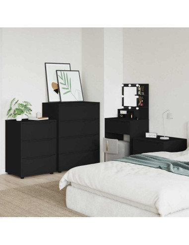 Armadio Nero 60 x 48 x 81 cm Legno multistrato