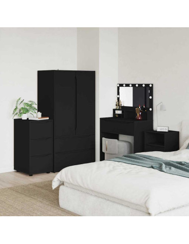 Armadio Nero 40 x 48 x 81 cm Legno multistrato