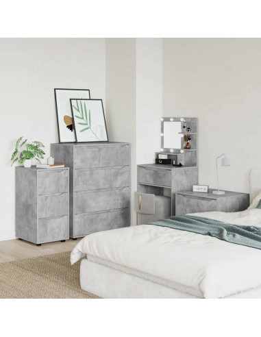 Armadio Grigio cemento 40 x 48 x 81 cm Legno multistrato