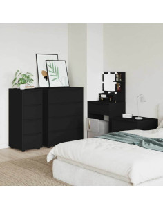 Armadio Nero 40 x 48 x 105 cm Legno multistrato