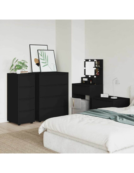 Armadio Nero 40 x 48 x 105 cm Legno multistrato