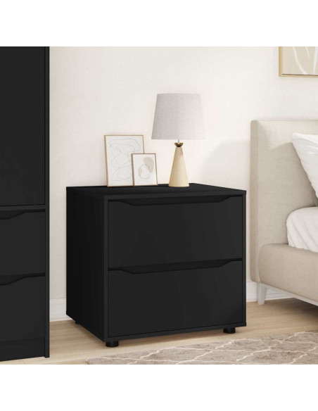 Armadio Nero 60 x 48 x 57 cm Legno multistrato