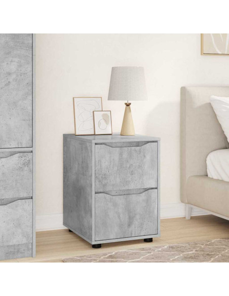 Armadio Grigio cemento 40 x 48 x 57 cm Legno multistrato