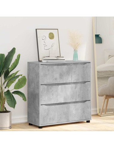 Armadio Grigio cemento 80 x 31 x 81 cm Legno multistrato