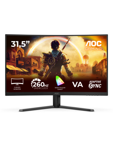 AOC G4 C32G42ZE Monitor PC 80 cm (31.5") 1920 x 1080 Pixel Full HD LED Nero, Rosso