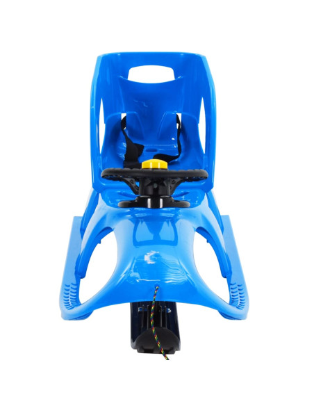 Slittino con Seduta e Volante Blu 102,5x40x23 cm Polipropilene