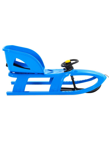 Slittino con Seduta e Volante Blu 102,5x40x23 cm Polipropilene