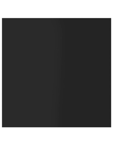 Ripiani per Libreria 8pz Nero Lucido 40x40x1,5cm Multistrato