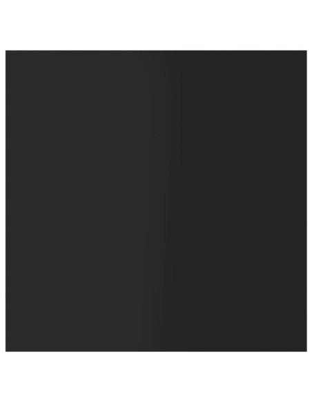 Ripiani per Libreria 8pz Nero Lucido 40x40x1,5cm Multistrato