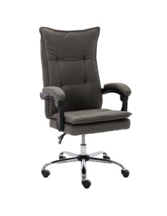 Sedia da Ufficio Grigia in Tessuto