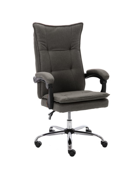 Sedia da Ufficio Grigia in Tessuto