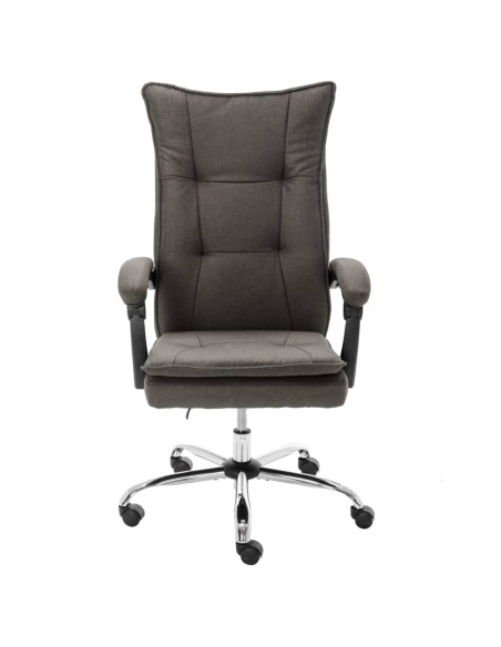 Sedia da Ufficio Grigia in Tessuto